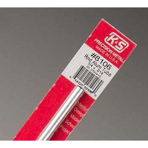 K&S Aluminum Tube - 1/4" OD KSE8106