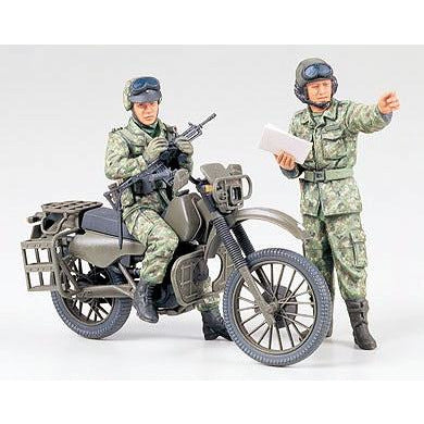 JGSDF Motorcycle Reconnaissance Set #35245 1/35 Figure Kit by Tamiya