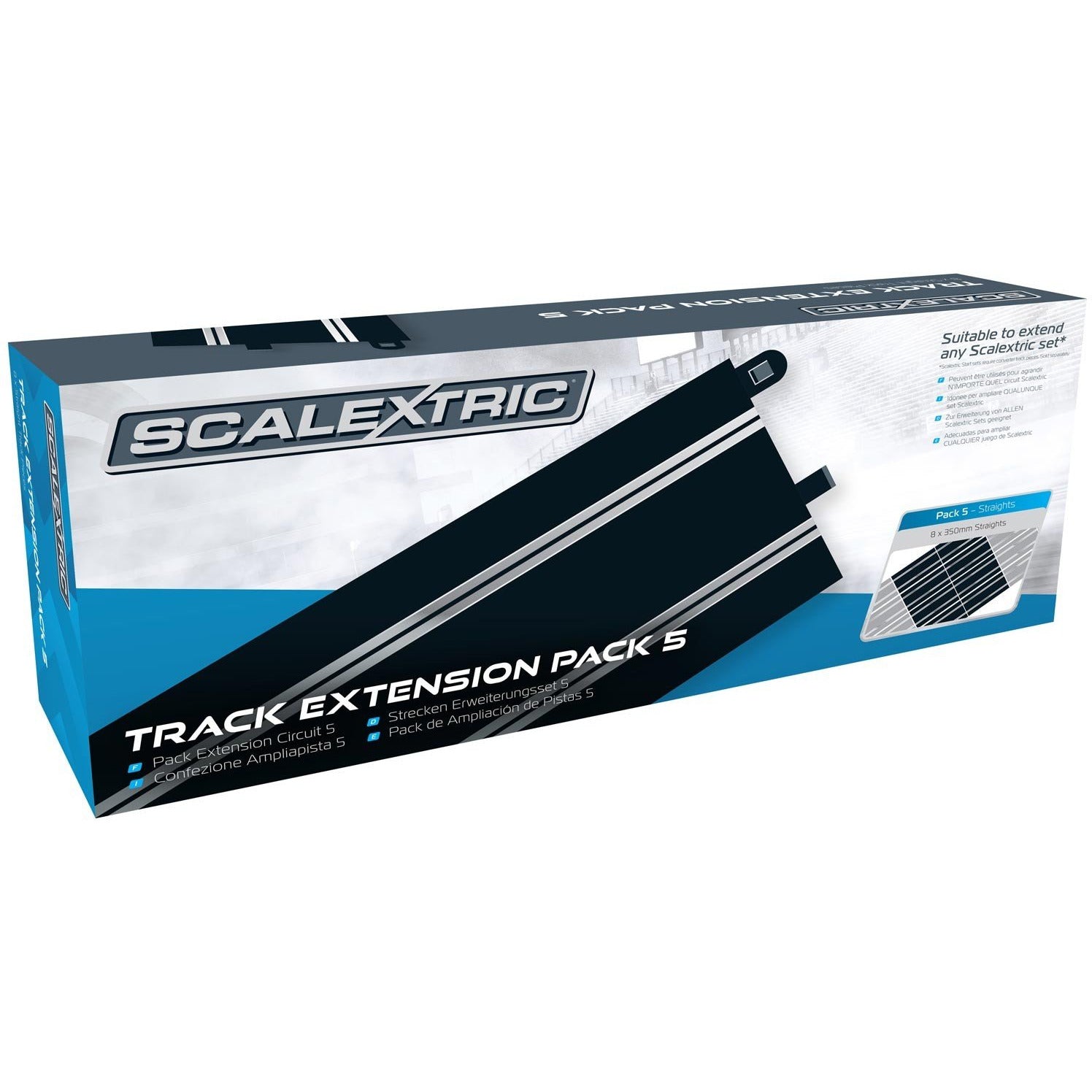 Track Extension Pack 5 350mm Straights 8 pcs