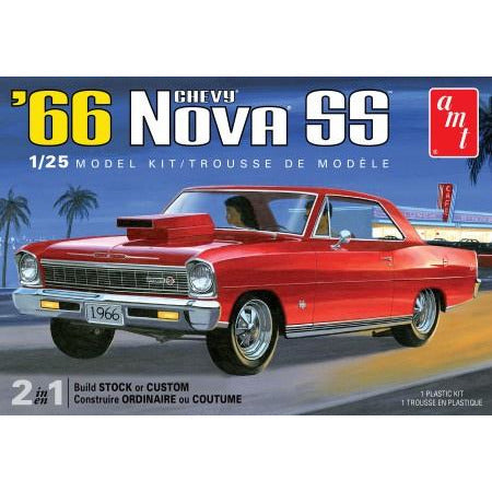 1966 Chevrolet Nova SS 1/25 Model Car Kit #1198 by AMT