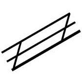 Plastruct 1/100 HO Scale Stair Rail (2 pcs) PLA90692