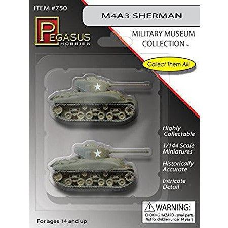 Military Miniatures M4A3 Sherman #750 1/144 by Pegasus