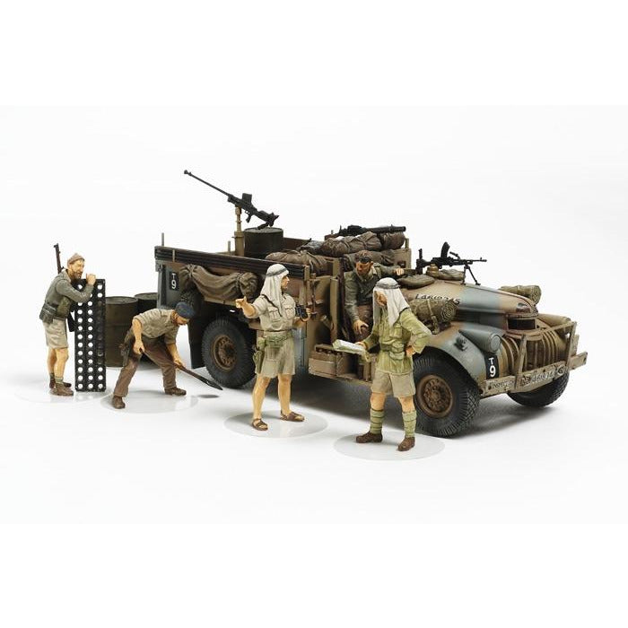 British LRDG Command Car North Africa w/7 figurines 1/35 by Tamiya