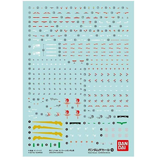 Gundam Decal 112 - RG 1/144 Unicorn Gundam