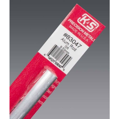 K&S Aluminum Rod - 3/8" (1pc) KSE83047