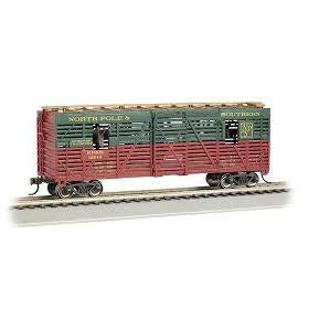 HO 40' Animated Stock Car, Christmas/Reindeer #19704