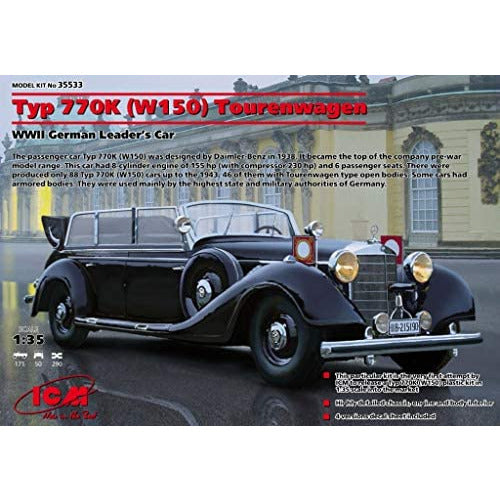 Typ 770K (W150) Tourenwagen, WWII German Leader"s Car 1/35 #35533 by ICM