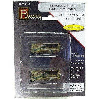 Military Miniatures SDKFZ 251/1 Fall Colours 1/144 #721 by Pegasus