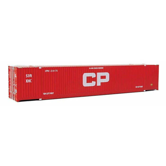 Woodland Scenics 53' Singamas Corrugated-Side Container Canadian Pacific (Red, Large CP) WOO8536