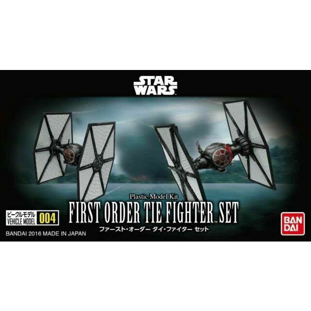 First Order TIE Fighter Set #004 Star Wars Vehicle Model Kit #0207573 by Bandai