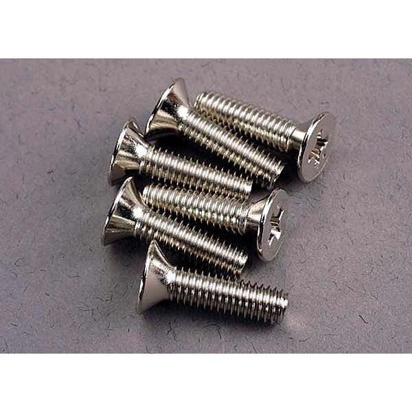 TRA3167 Traxxas Screws, 4x15mm Countersunk Machine (6)