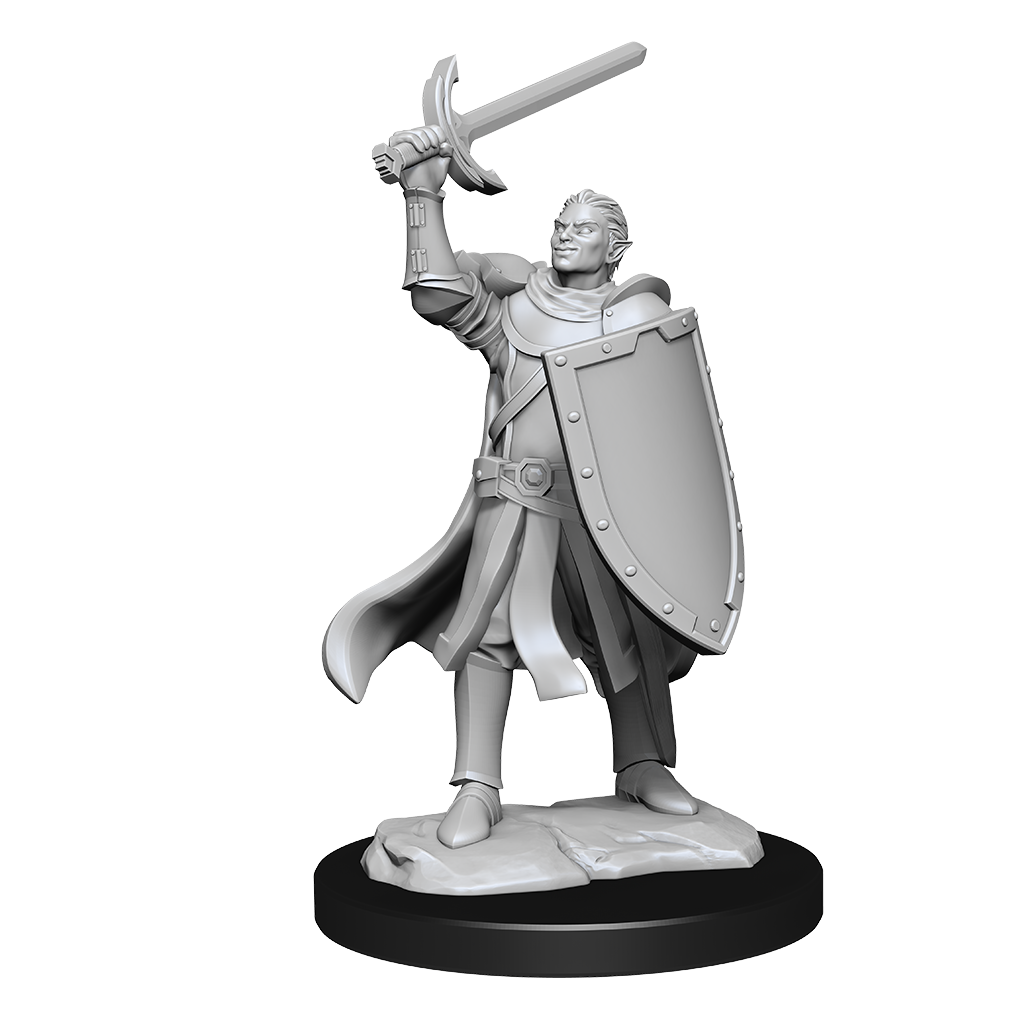 D&D Unpainted Mini - Half-Elf Paladin Male 90230