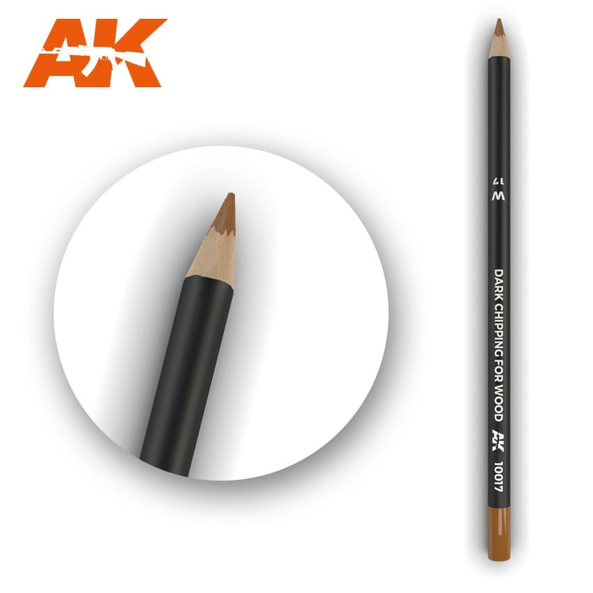 AK Weathering Pencil - Dark Chipping for Wood