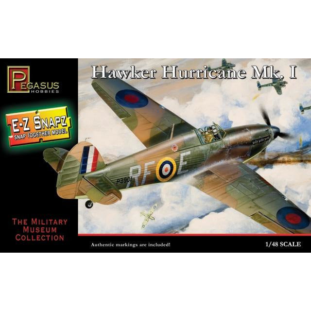 Hawker Hurricane Mk. I 1/48 #8411 Snap Kit by Pegasus