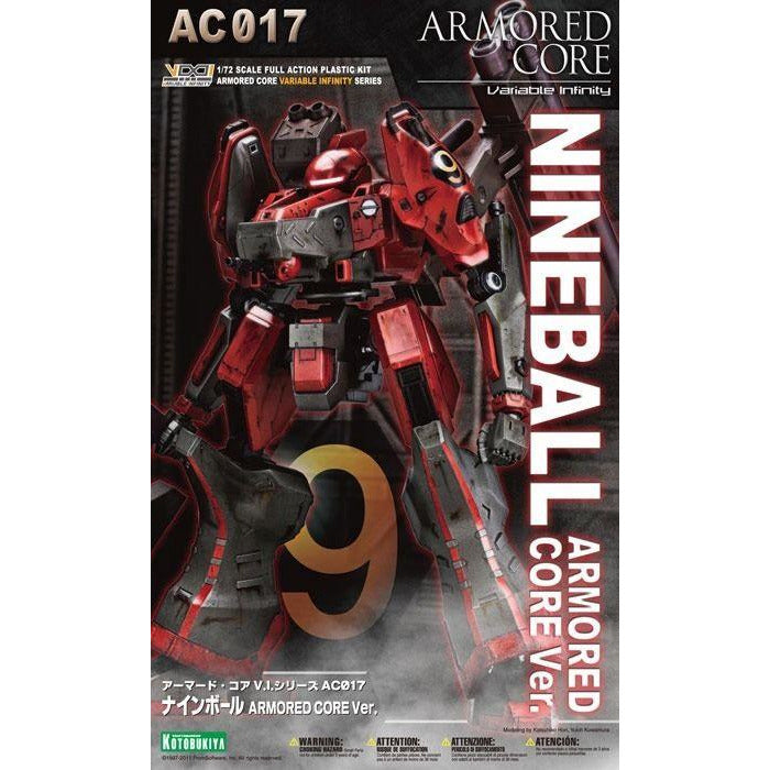 Nineball 1/72 Armored Core Variable Infinity #AC017 Action Figure Model Kit by Kotobukiya