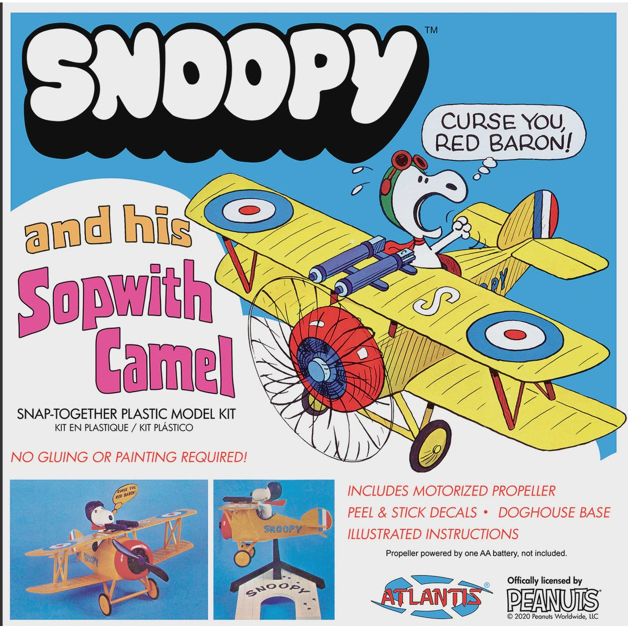 Snoopy's Sopwith Camel #M6779 Peanuts Model Kit by Atlantis