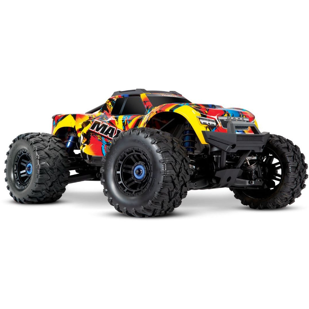 Traxxas Maxx with 4S ESC - Solar Flare 1/10 Scale 4WD Brushless Electric Monster Truck