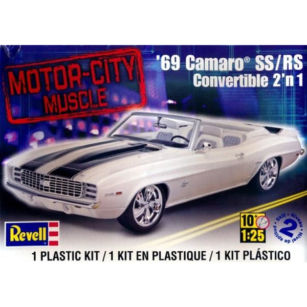 1969 Chevrolet Camaro Convertible 1/25 by Revell