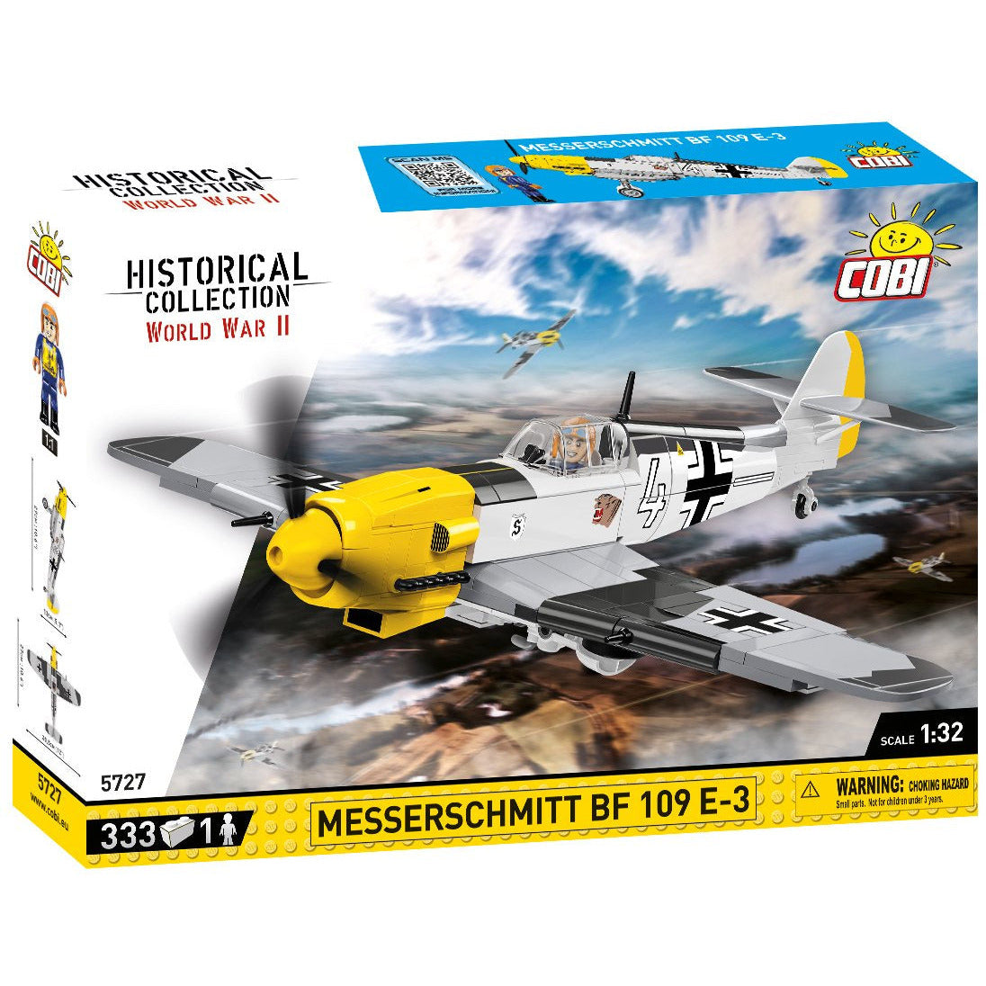 Cobi Historical Collection WWII: 5727 Messerschmitt Bf 109 E-2 333 PCS