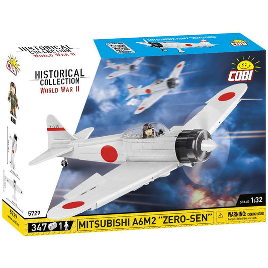 Cobi Historical Collection WWII: 5729 Mitsubishi A6m2 Zero-sen 341 PCS