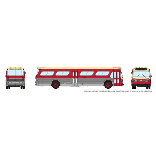 N 1/160 New Look Bus - Toronto (Maroon)