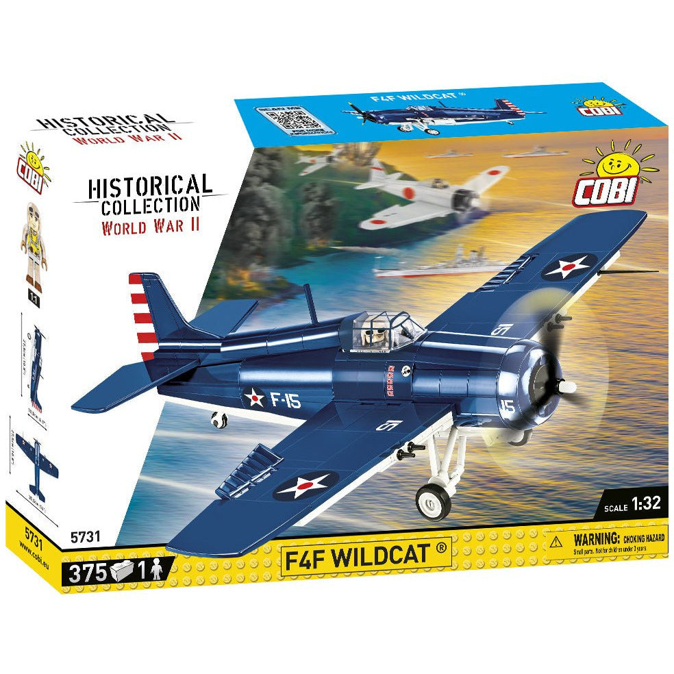 Cobi Historical Collection WWII: 5731 F4f Wildcat-northrop Grumman 382k 375 PCS