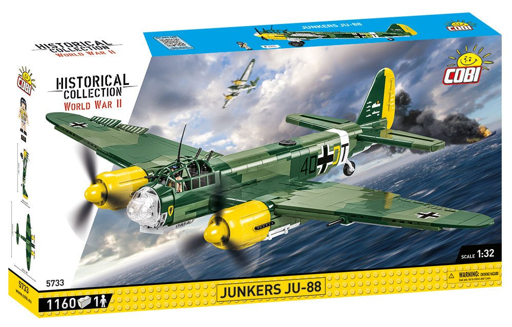 Cobi Historical Collection WWII: 5733 Junkers JU-88 1160 PCS