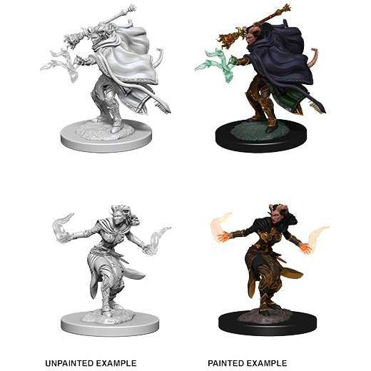 D&D Unpainted Mini - Female Tiefling Warlock 73389
