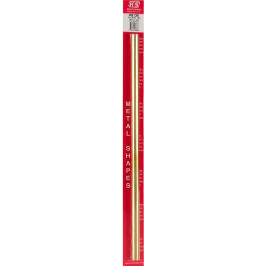 K&S Round Brass Tube - 13/32" OD KSE8136