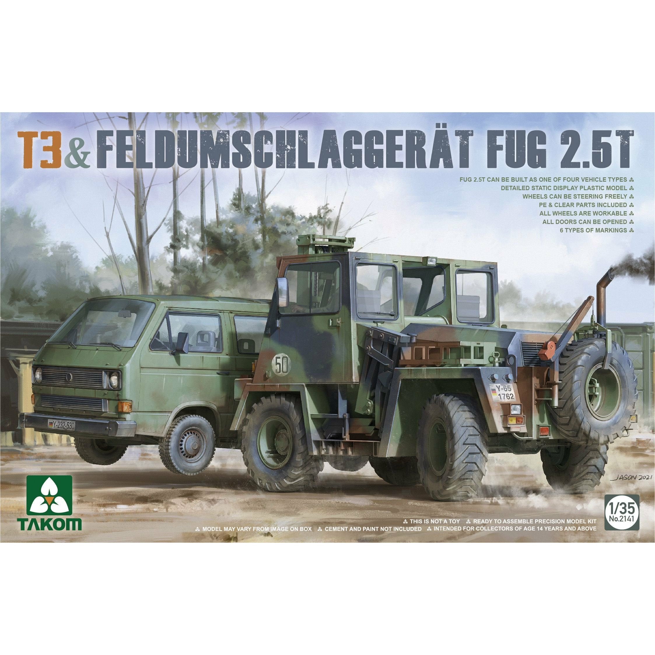 T3 & Feldumschlaggerat Fug 2.5T 1/34 #2141 by Takom
