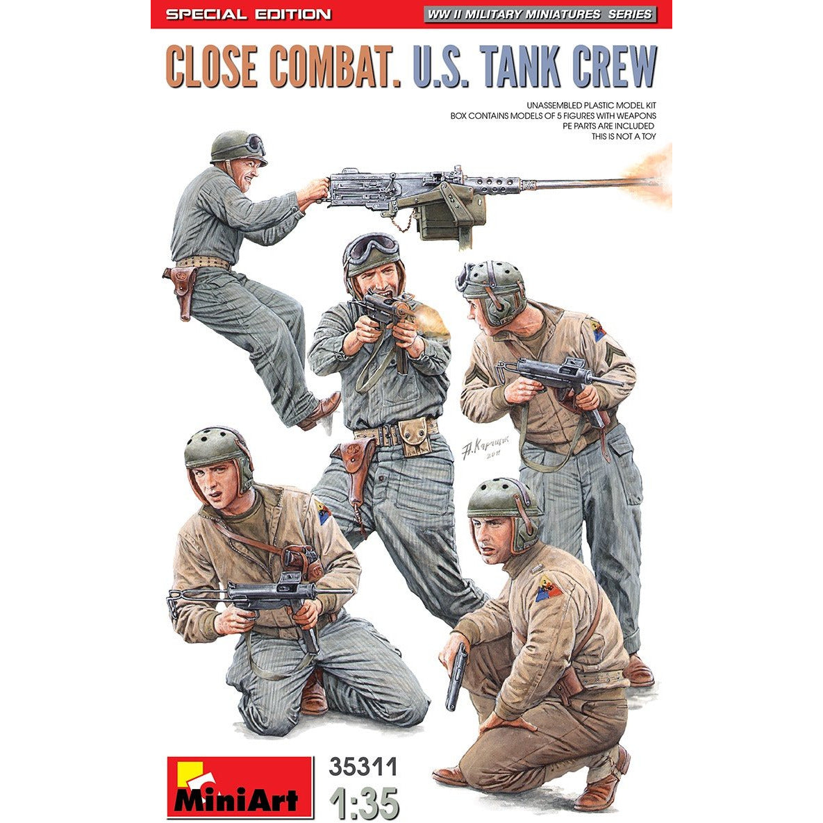 Close Combat U.S. Tank Crew #35311 1/35 Figure Kit by MiniArt