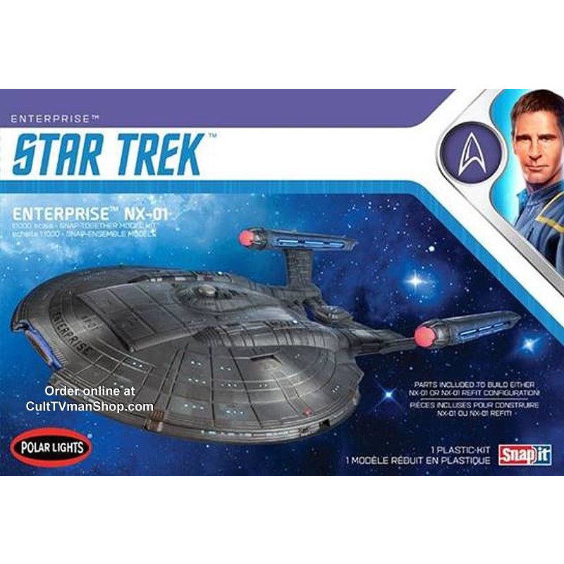 NX-01 Enterprise Snap-Together 1/1000 Star Trek Enterprise Model Kit #966 by Polar Lights