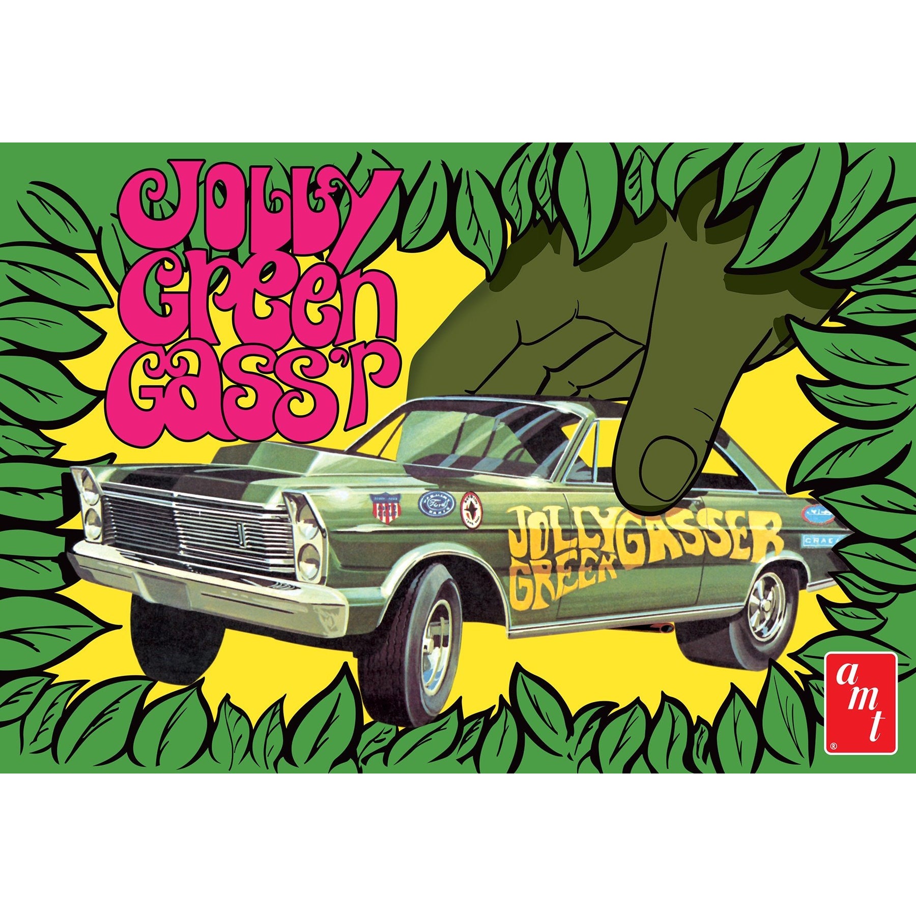 1965 Ford Galaxy Jolly Green Gasser 1/25 Model Car Kit #1192 by AMT