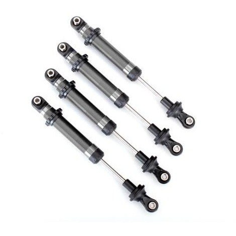 Traxxas Shocks, GTS, silver aluminum (assembled without springs) TRA 8160