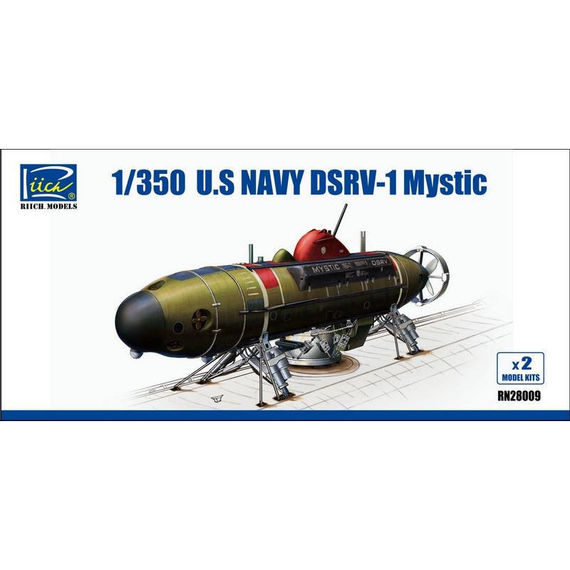 US Navy DSRV-1 Mystic 1/350 Model Ship Kit #RN28009 by Riich Models