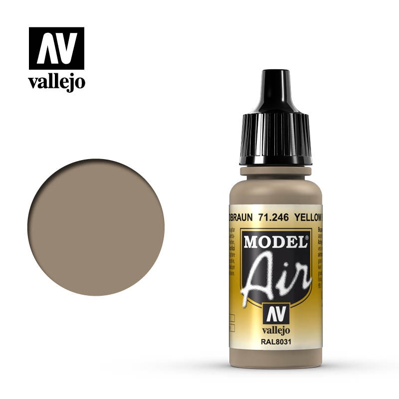 Vallejo Model Air 71.246 Yellow Brown 17mL