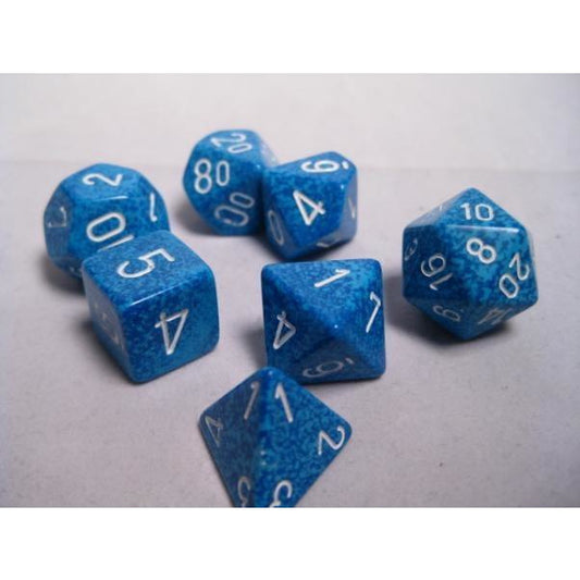 Chessex Speckled 7-Die Set Water CHX25306