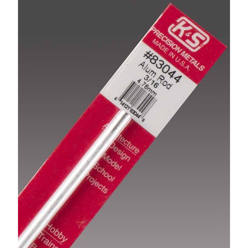 K&S Aluminum Rod - 3/16" KSE83044