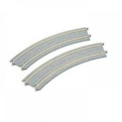 UniTrack N Curved Double Track R12 3/8"/11" Superelevated Curve 2 Pieces