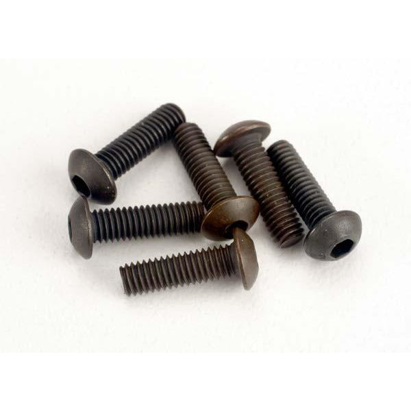 TRA2577 Traxxas 3x10mm Button Head Screws (Hex Drive) (6)