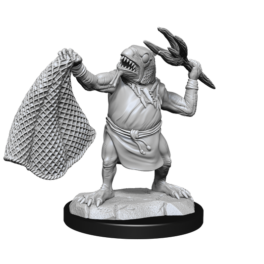 D&D Unpainted Mini - Kuo-Toa & Kuo Toa w/Whip 90246