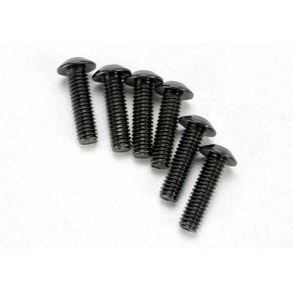 TRA3938 Traxxas 4x14mm Button Head Hex Screw (6)