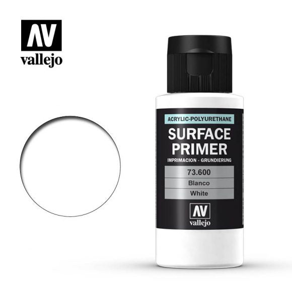 VAL73600 Acrylic Polyurethane Primer - White (60ml)