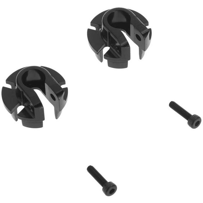 Axial Aluminum Shock Spring Retainer 12mm Black 2pcs