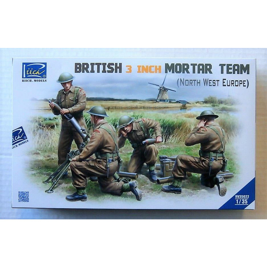 British 3 Inch Mortar Team 1/35 Figure Kit by Revell