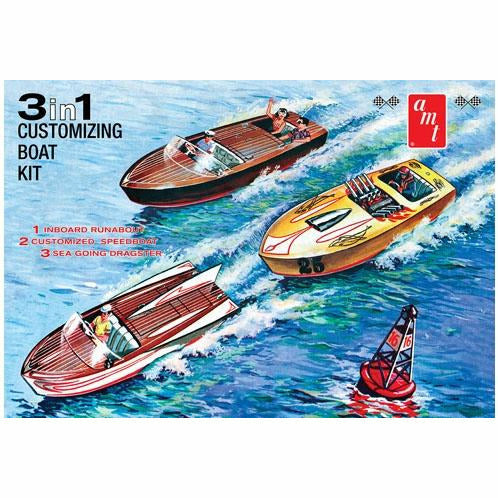 3n1 Customizing Boat 1/25 Model Kit #1056 by AMT