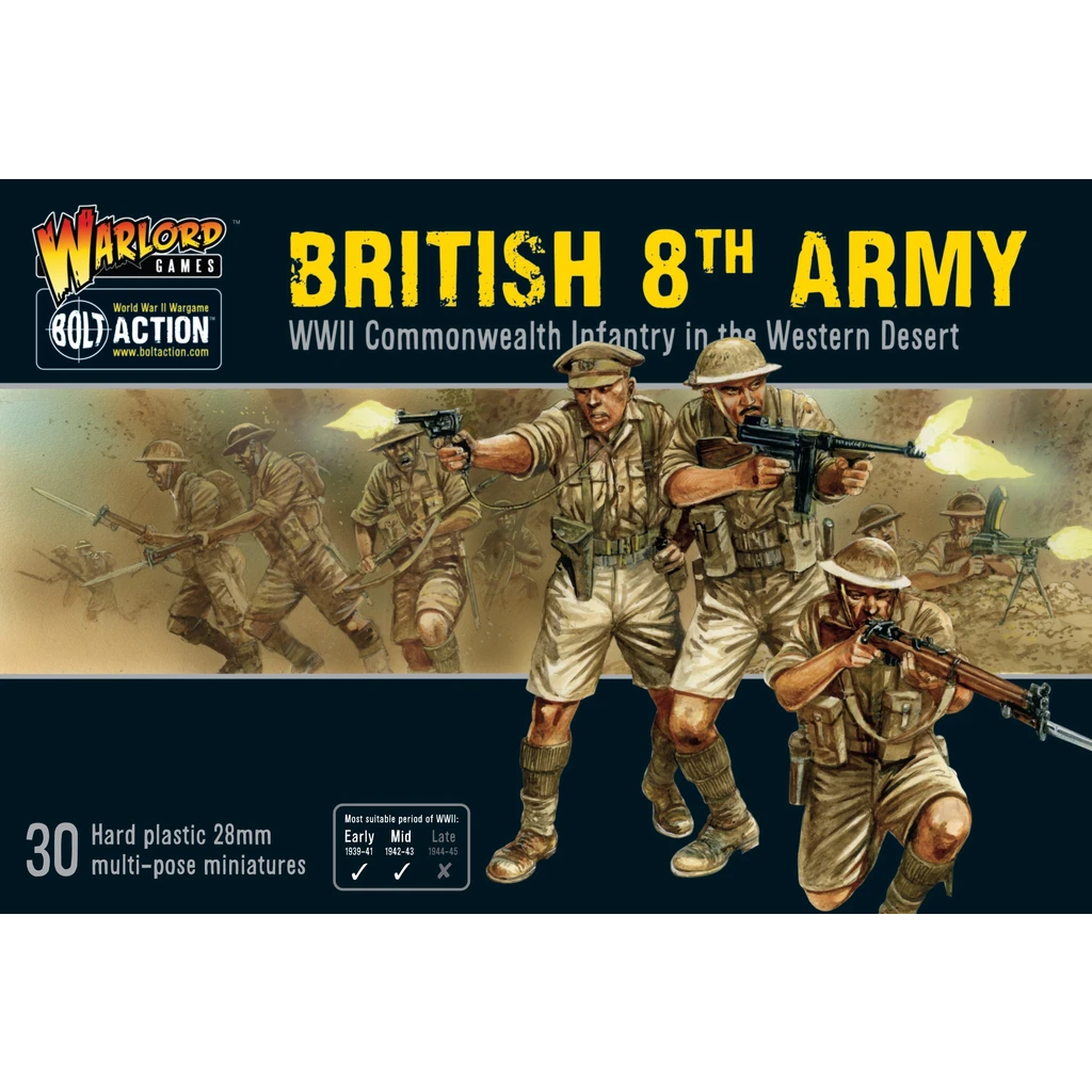 Bolt Action British 8th Army 1/56 WLG-402011015 by Warlord Games