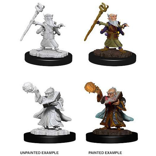 D&D Unpainted Mini - Male Gnome Wizard 73382