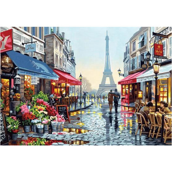 Dimensions Paint by Numbers Paris Flower Shop (20"x14")