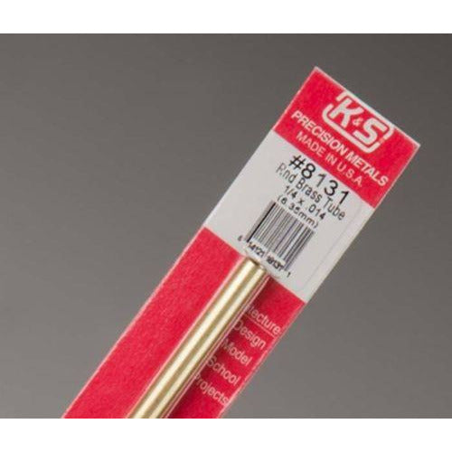 K&S Round Brass Tube - 1/4" OD KSE8131